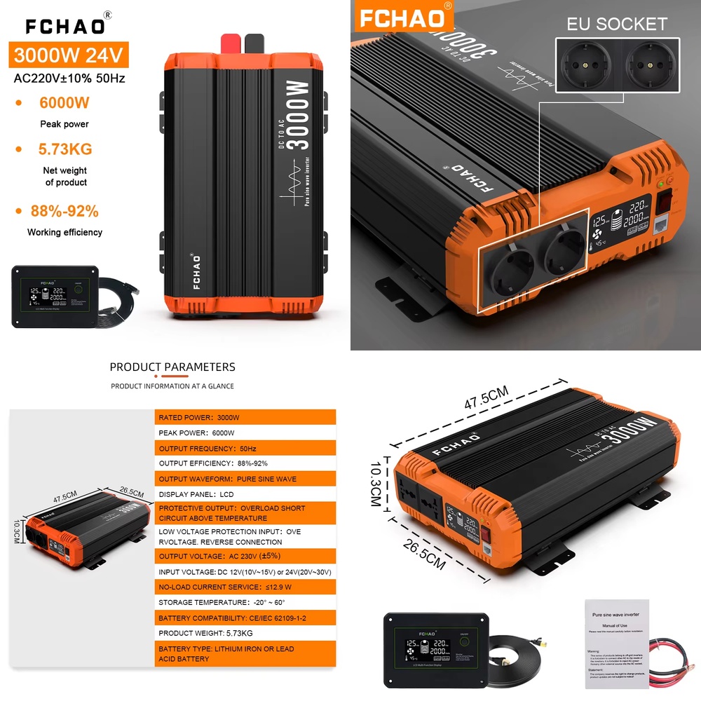 Pure Sine Wave Inverter - Onduleur solaire à onde sinusoïdale pure